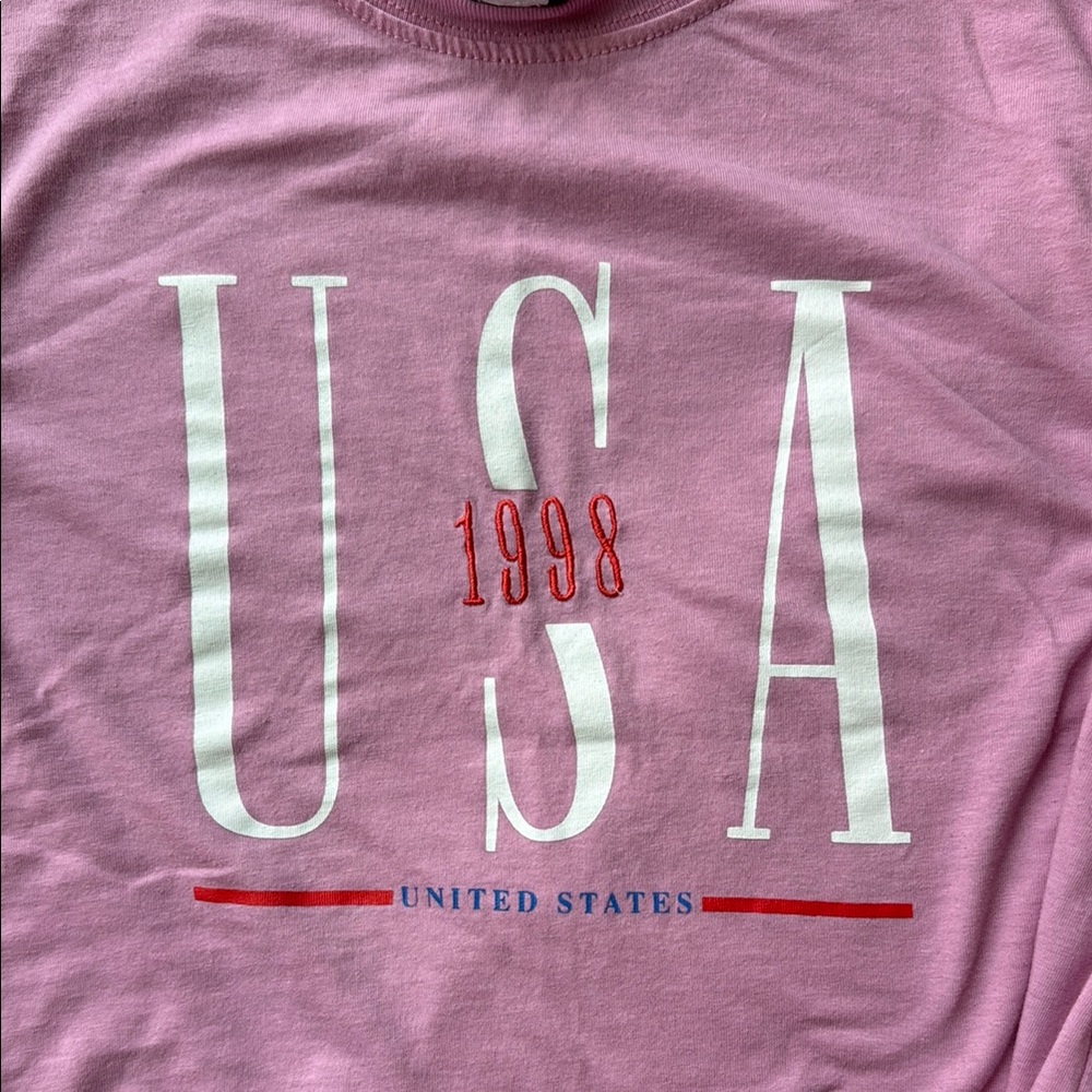 Pink USA Graphic Tee